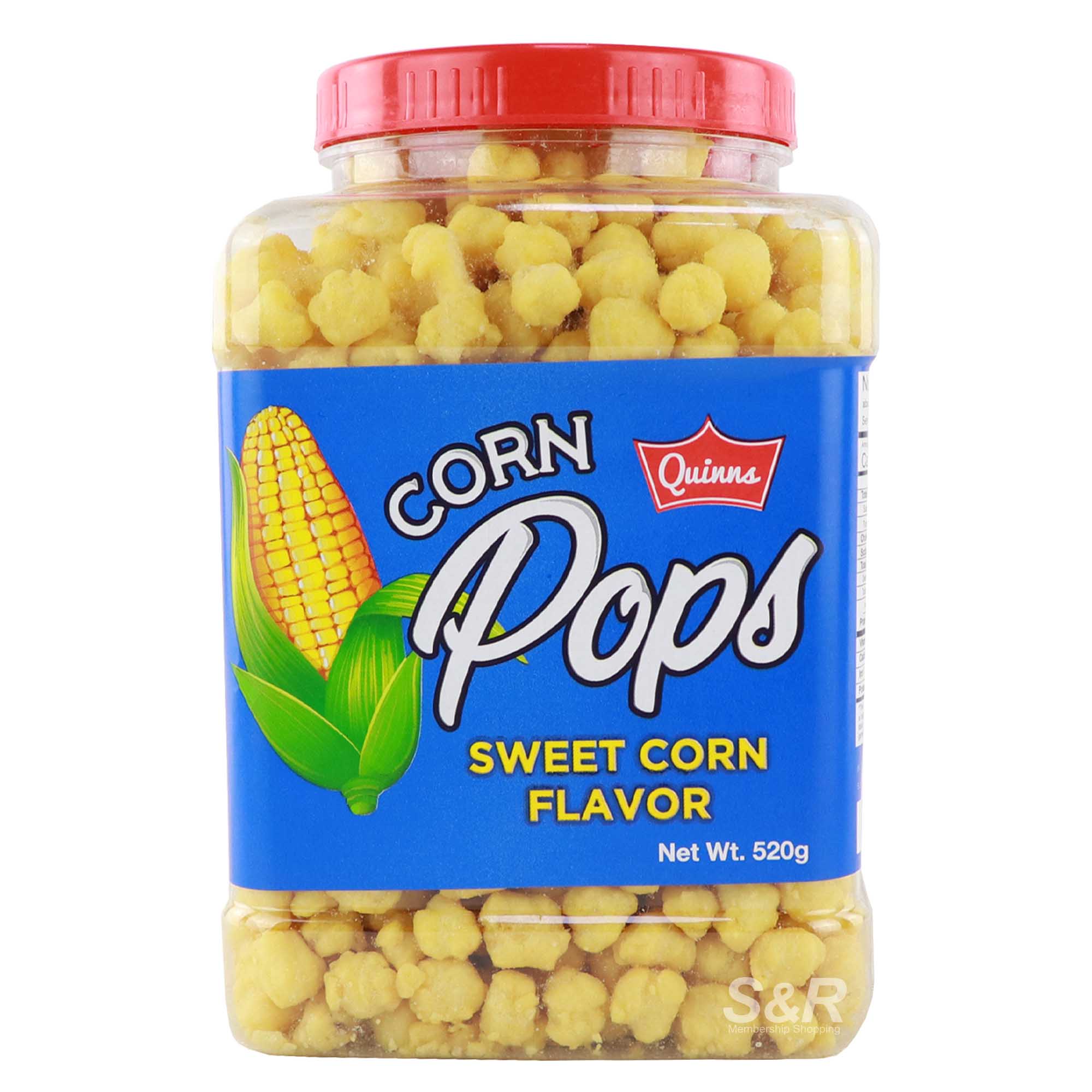 Quinns Corn Pops Sweet Corn Flavor 520g